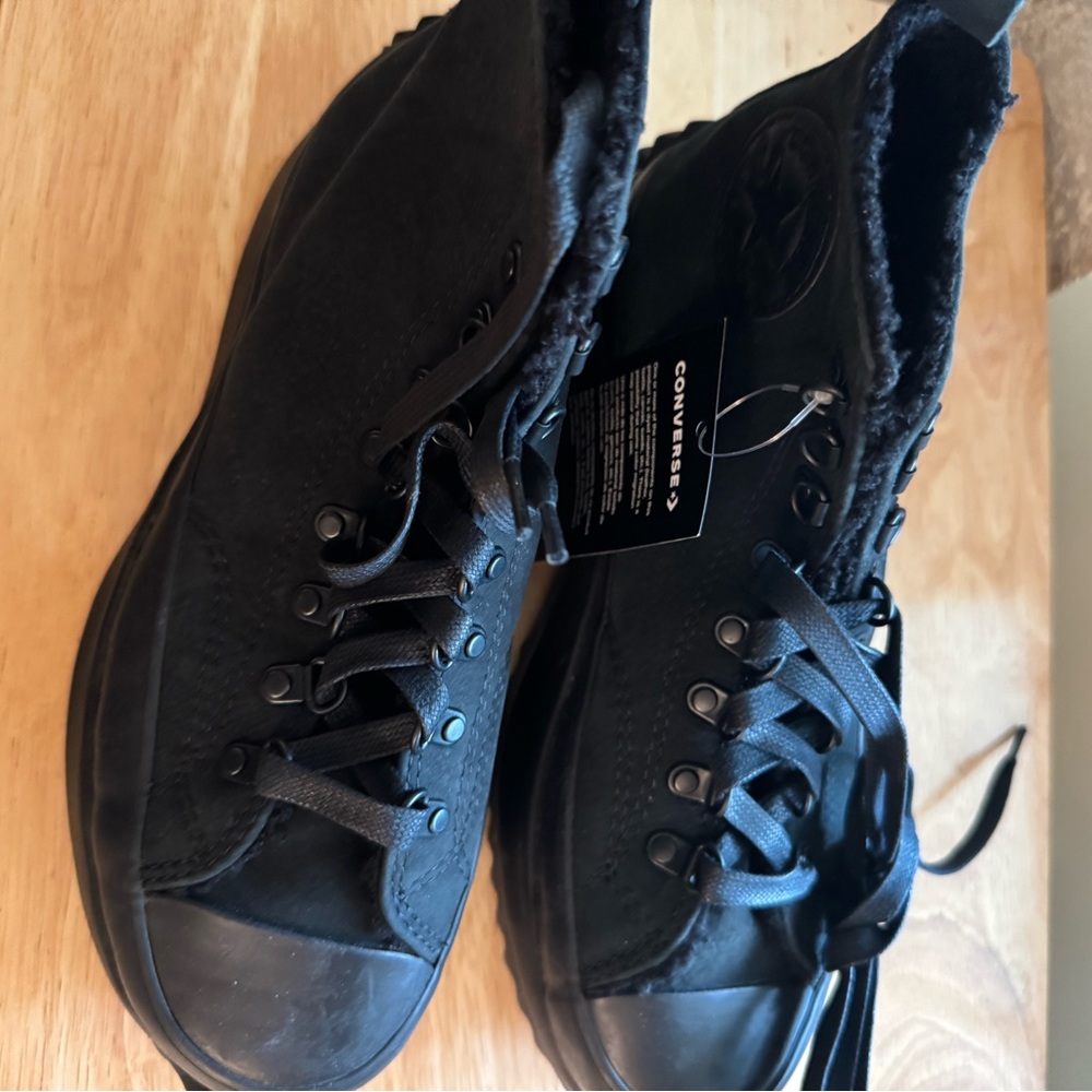 Converse Run Star Hike High 'Triple Black Sherpa' - Picture 6 of 6